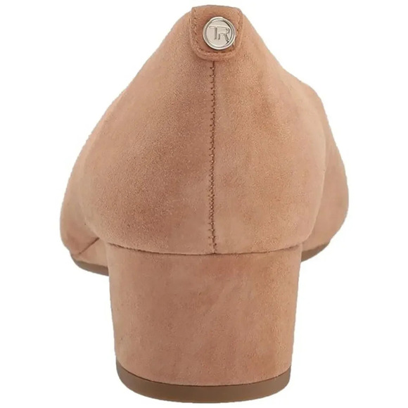 Taryn Rose Beige Babs Leather Pull-On Pump Heels Size 11B - Picture 4 of 11